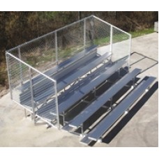 Galvanized bleacher Guardrail 27 foot 5 Row Double Foot Capacity 90