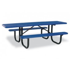 8 Foot Double Sided Extra Heavy Duty ADA Table Gray Recycled Plastic