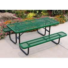 8 Foot Double Sided ADA Heavy Duty Table Green Recycled Plastic