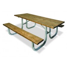 8 foot DOUBLE SIDED EXTRA HEAVY DUTY ADA TABLE PRESSURE TREATED