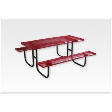 Rectangular Picnic Table 1 5 8 inch Bolt Through 8 foot Beveled