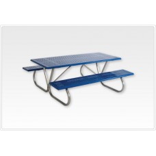 Double Cantilever Table with 4 inch Square Tubing 6 foot Beveled