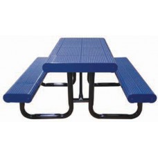 8 foot Radial Edge Perforated Surface Mount Picnic Table