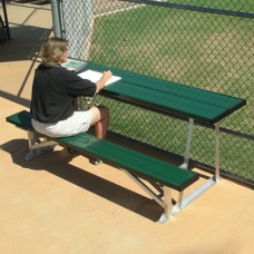 7.5 foot Scorer foots Table With Bench Natural